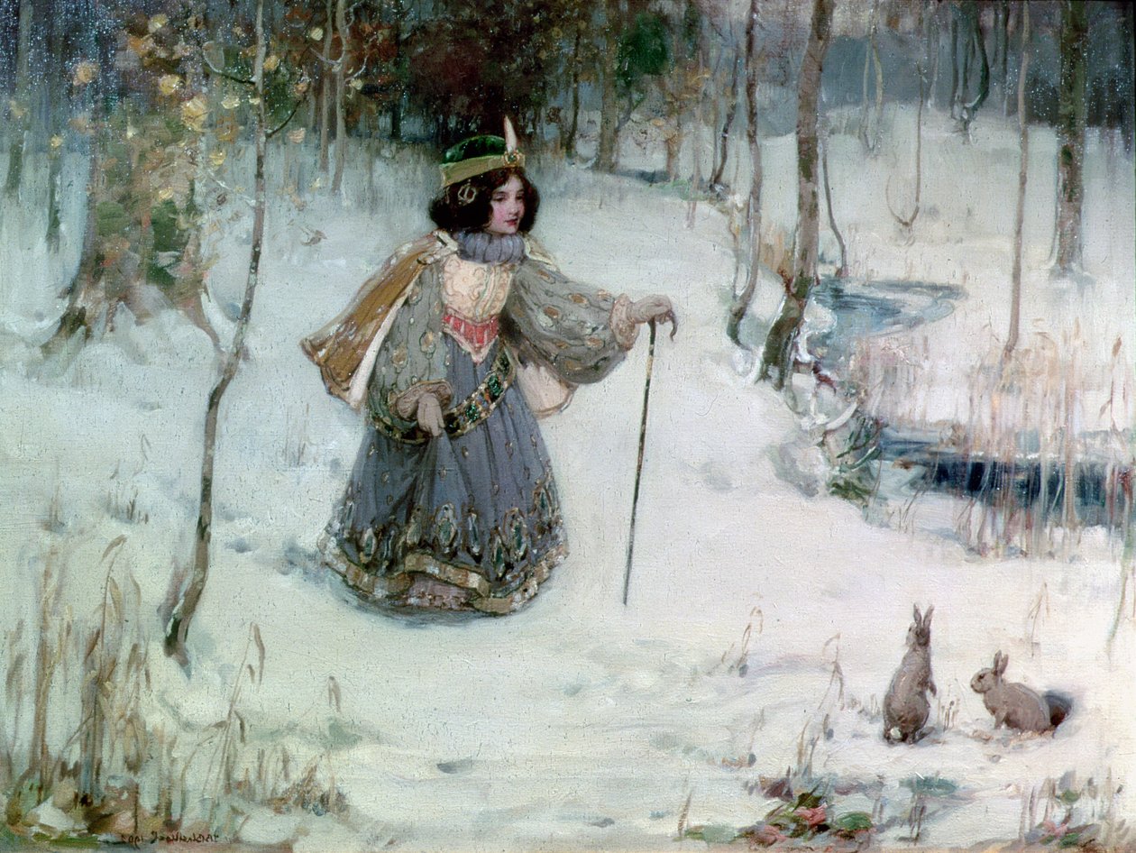 Sněhurka v domě sedmi trpaslíků, 1902 od Thomas Blacklock