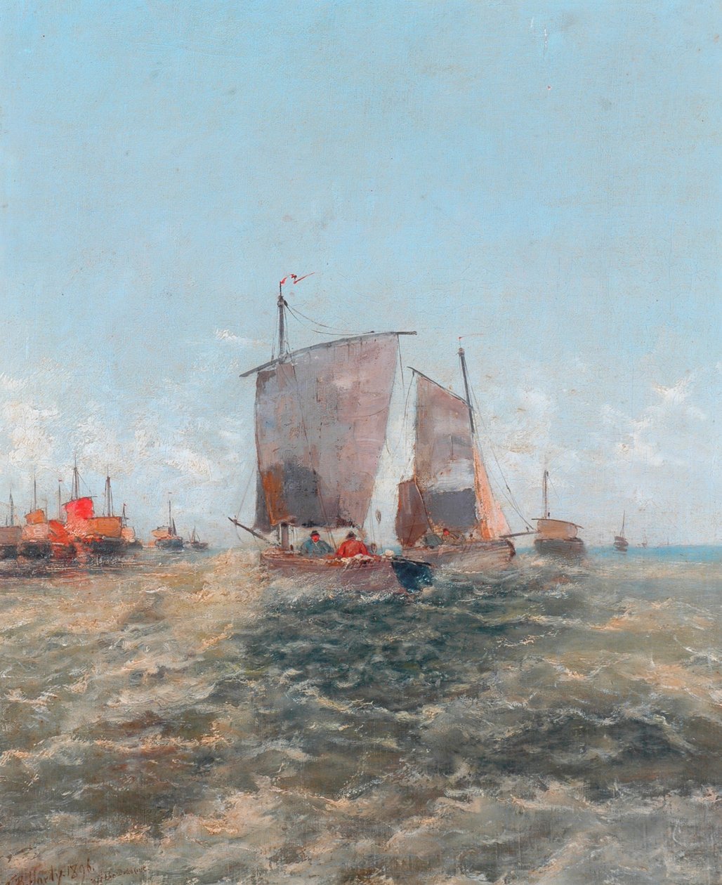 U holandského pobřeží, 1896 od Thomas Bush Hardy