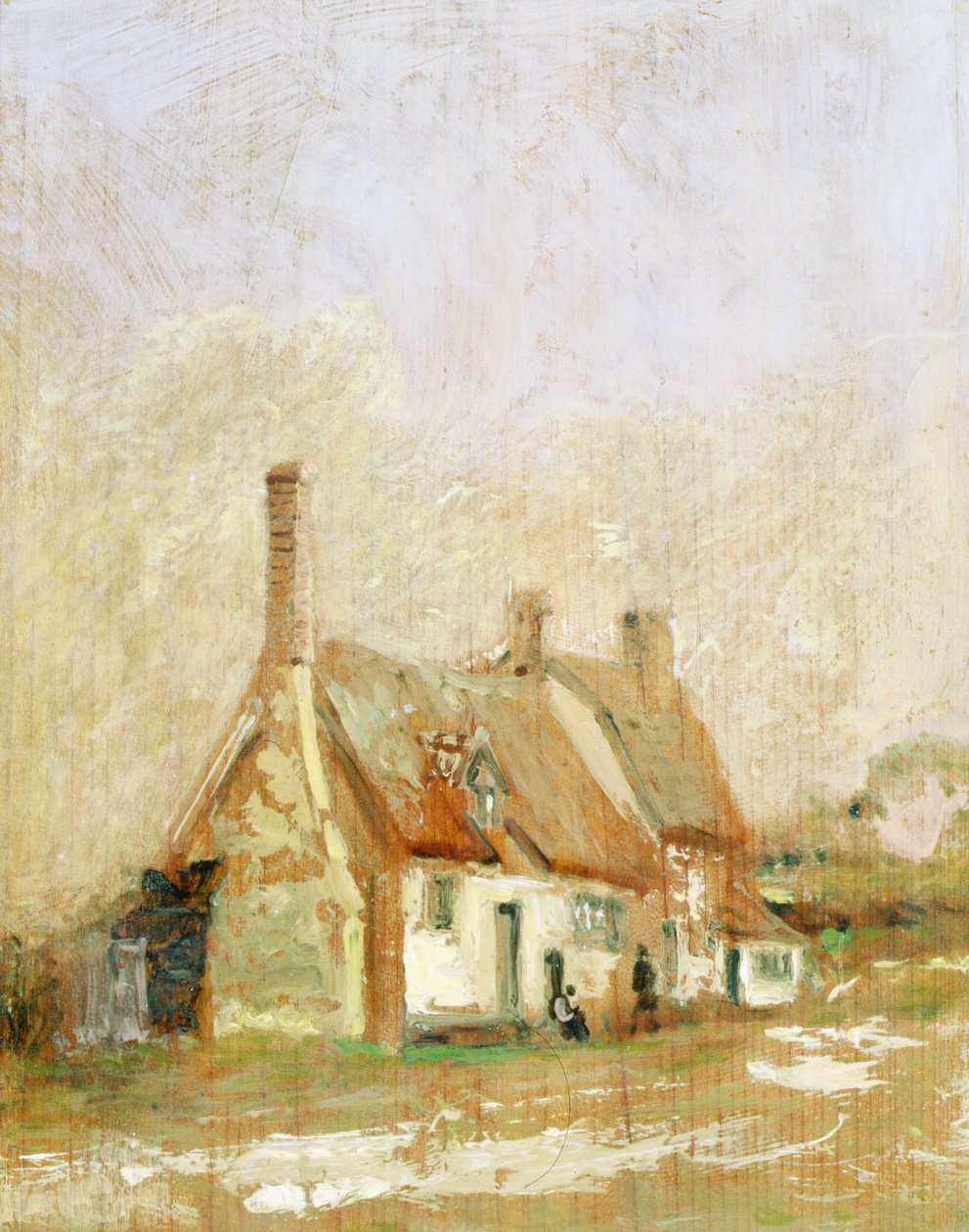 Chaty v krajině od Thomas Churchyard