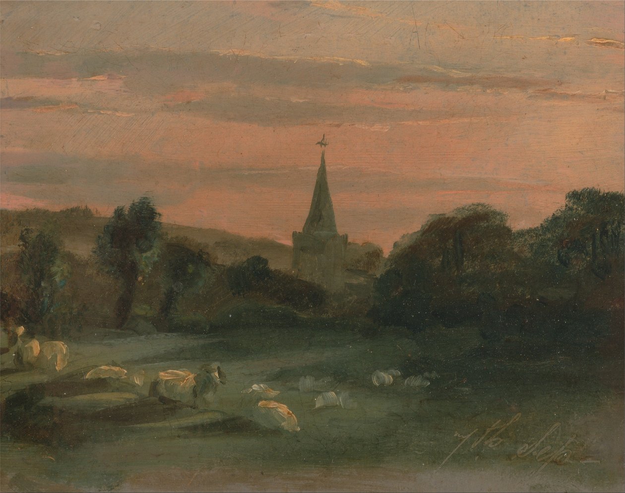 Kostel Stoke Poges (recto) od Thomas Churchyard