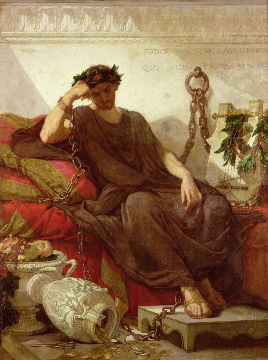 Damokles, 1866 od Thomas Couture