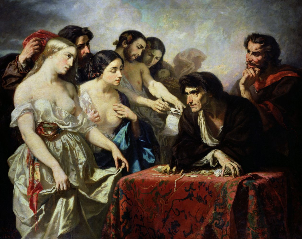 Láska ke zlatu, 1844 od Thomas Couture