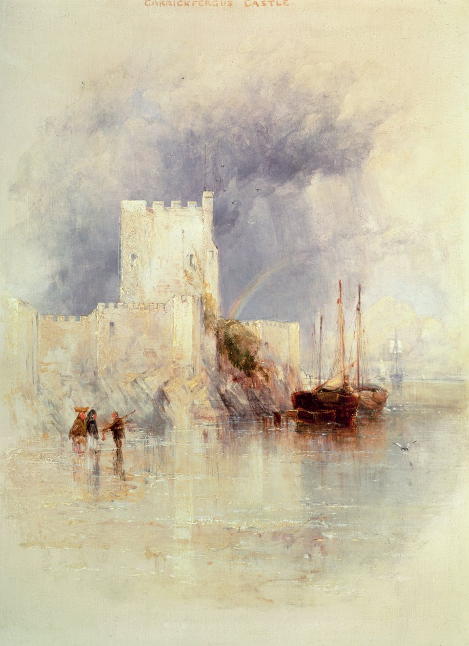Carrickfergus, Irsko od Thomas Creswick