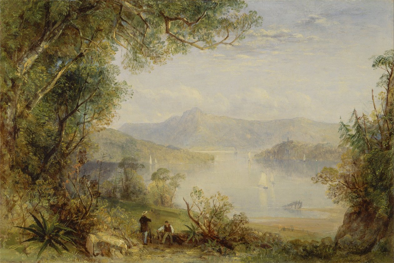 Pohled na řeku Hudson od Thomas Creswick