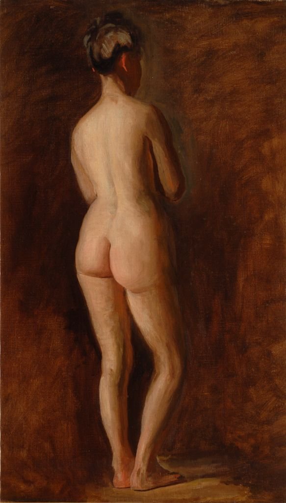 Stojící ženská akt od Thomas Eakins