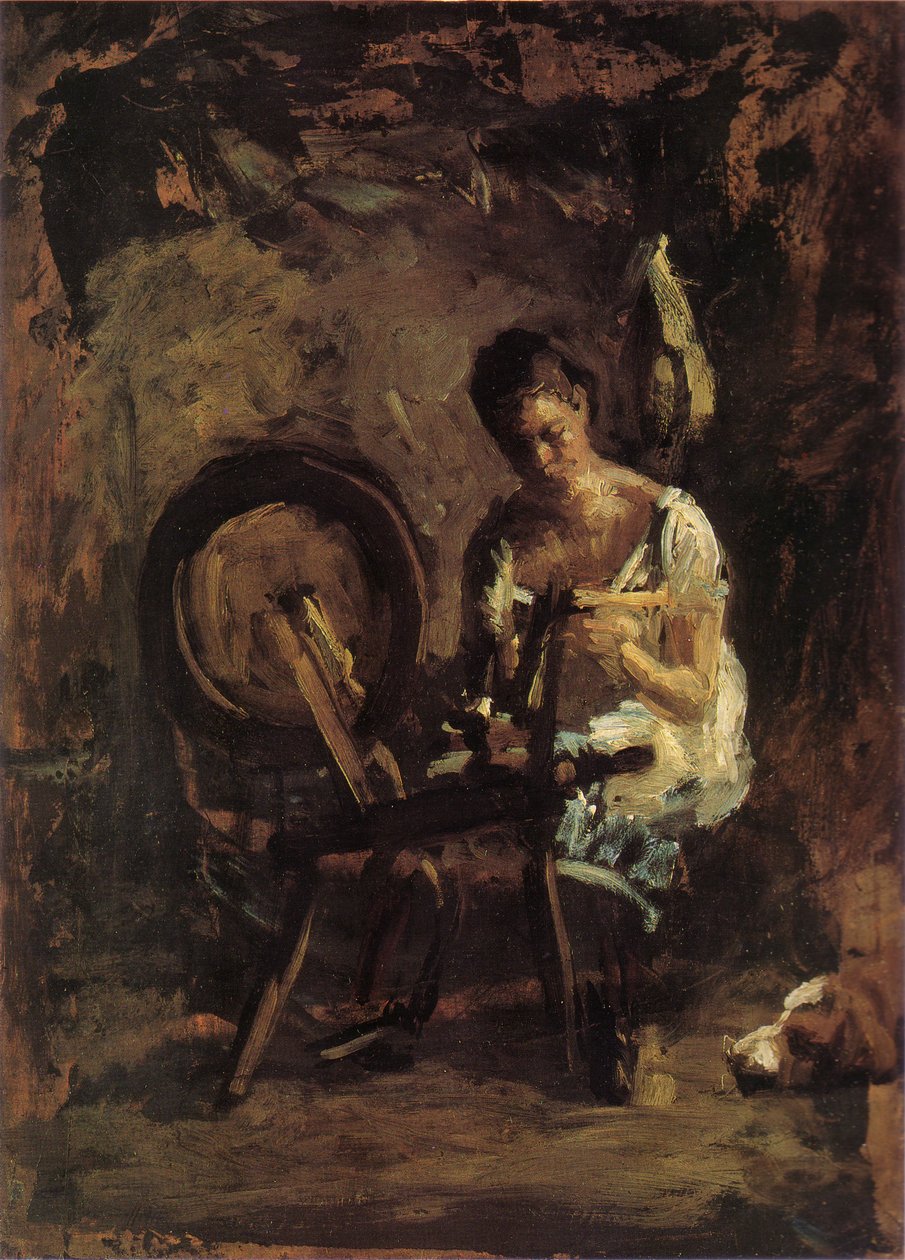 Skica pro předení od Thomas Eakins