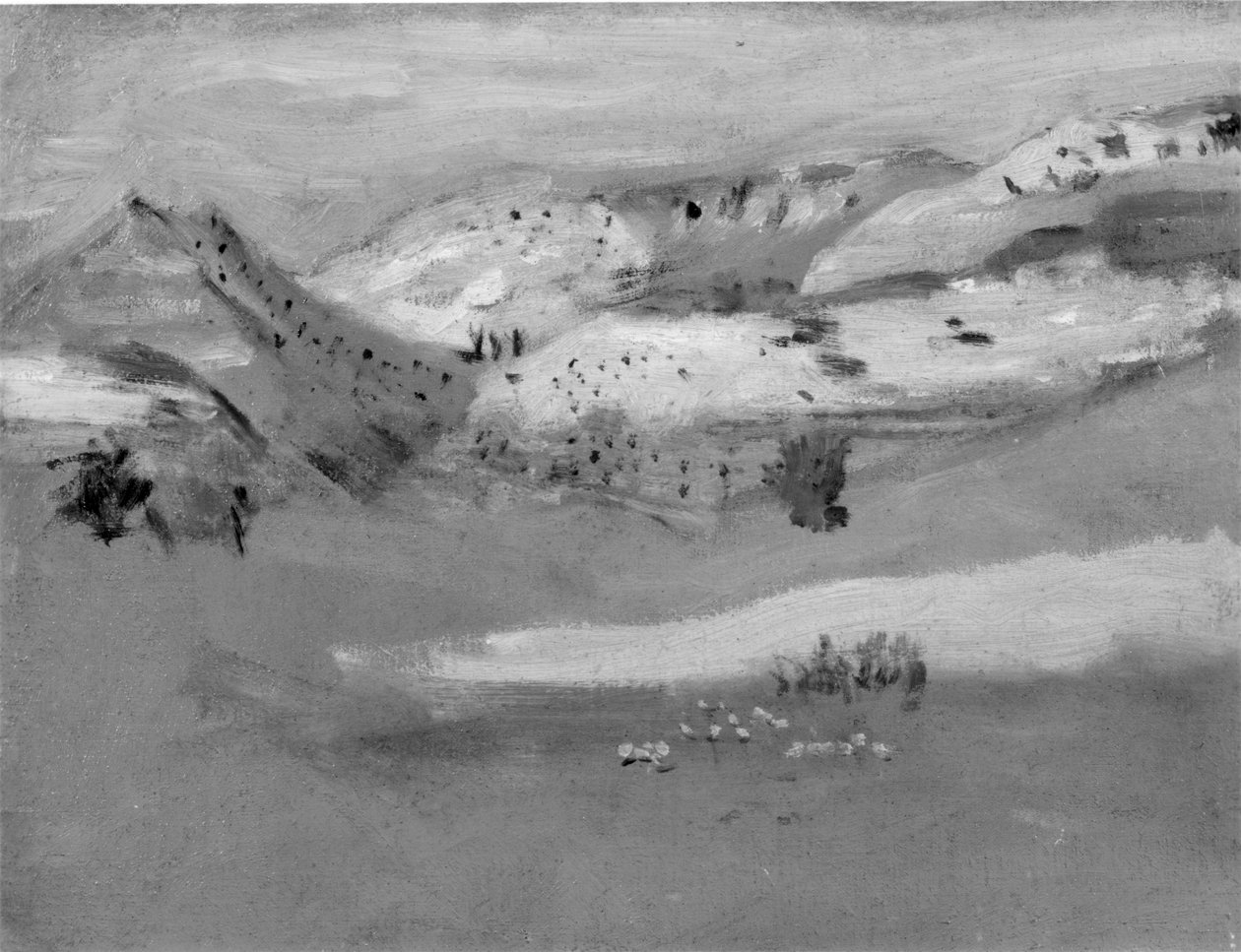 Studie pro Cowboys in the Badlands od Thomas Eakins od Thomas Eakins