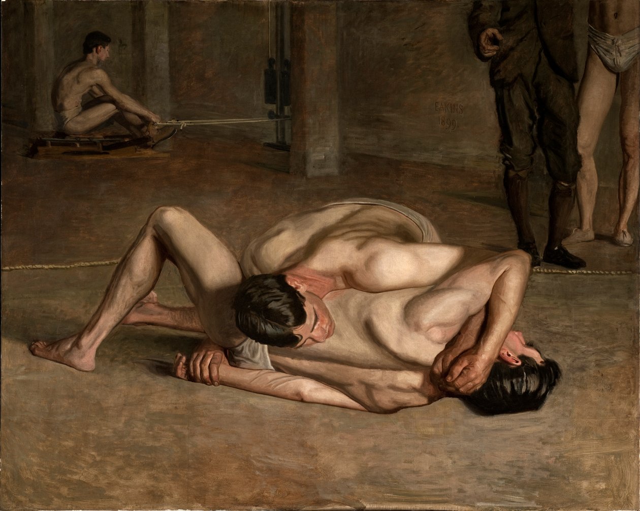 Zápasníci od Thomas Eakins