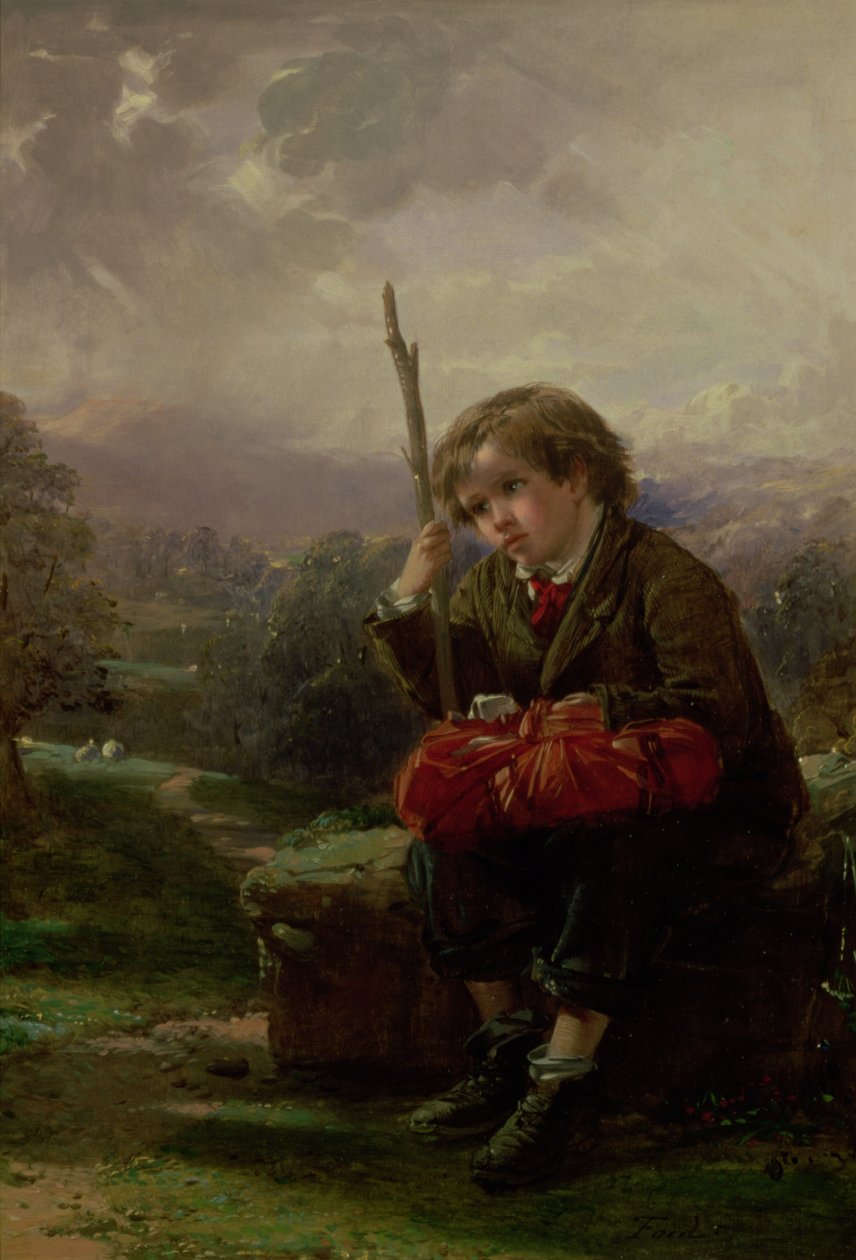 Odpočinek u cesty od Thomas Faed