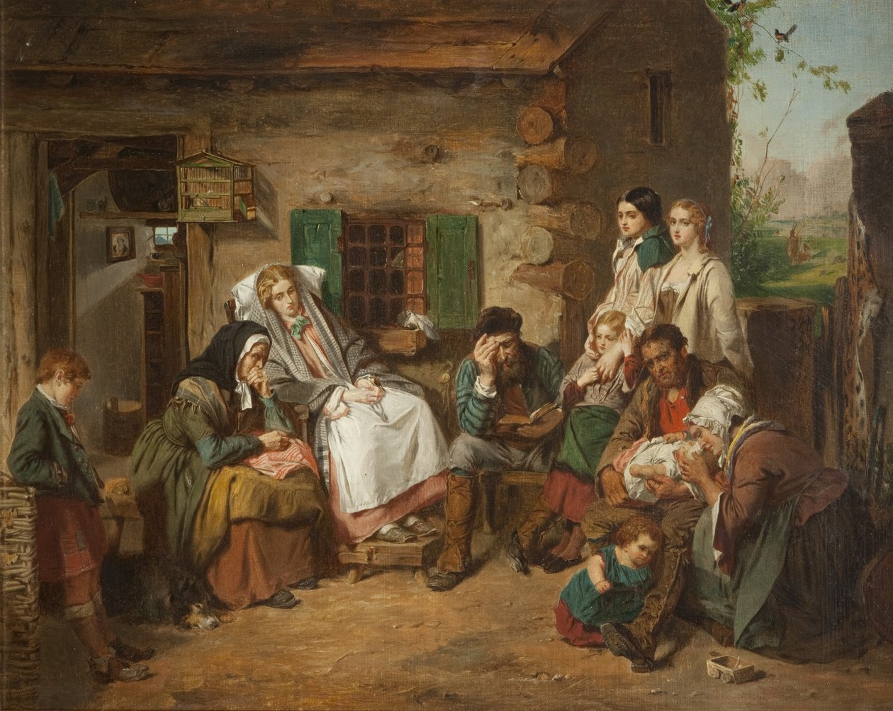 Skotští osadníci v Severní Americe od Thomas Faed