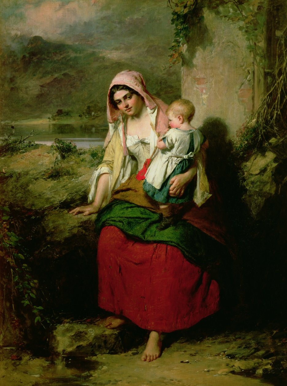 Odpočinek, 1858 od Thomas Faed