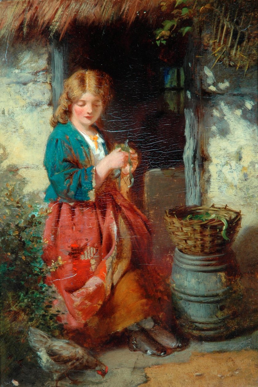 Žena u dveří chaty, 1851-93 od Thomas Faed