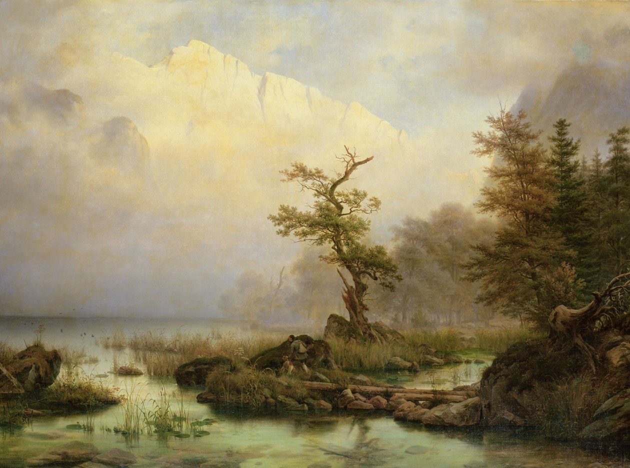 Podzimní ráno v Königssee, 1835 od Thomas Fearnley