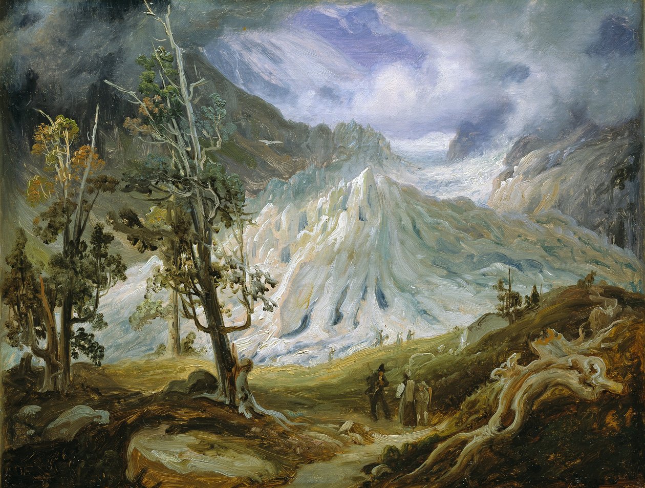Grindelwaldský ledovec od Thomas Fearnley