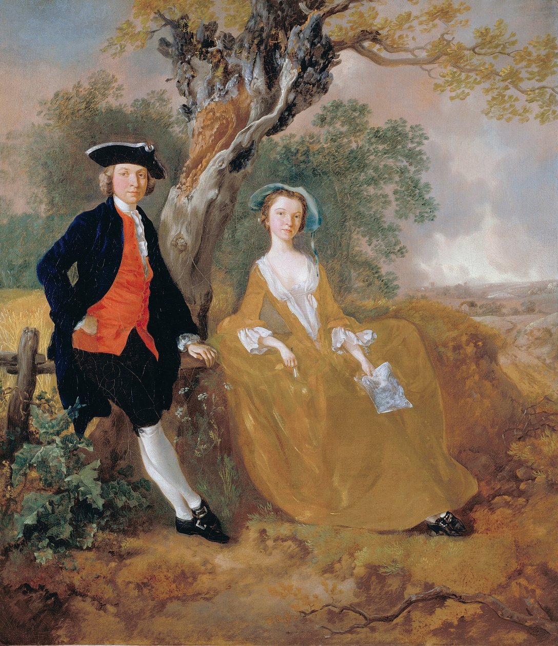 Pár v krajině od Thomas Gainsborough