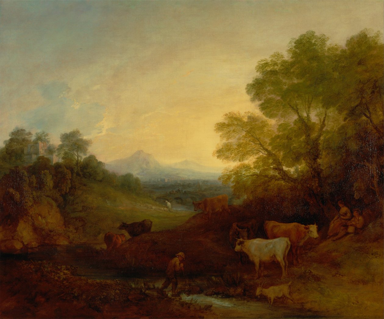 Krajina s dobytkem od Thomas Gainsborough