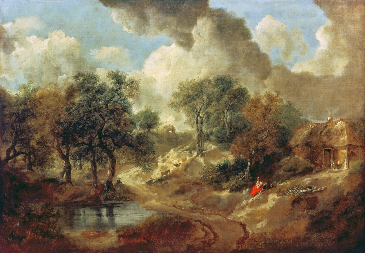 Krajina Suffolk, 1748 od Thomas Gainsborough