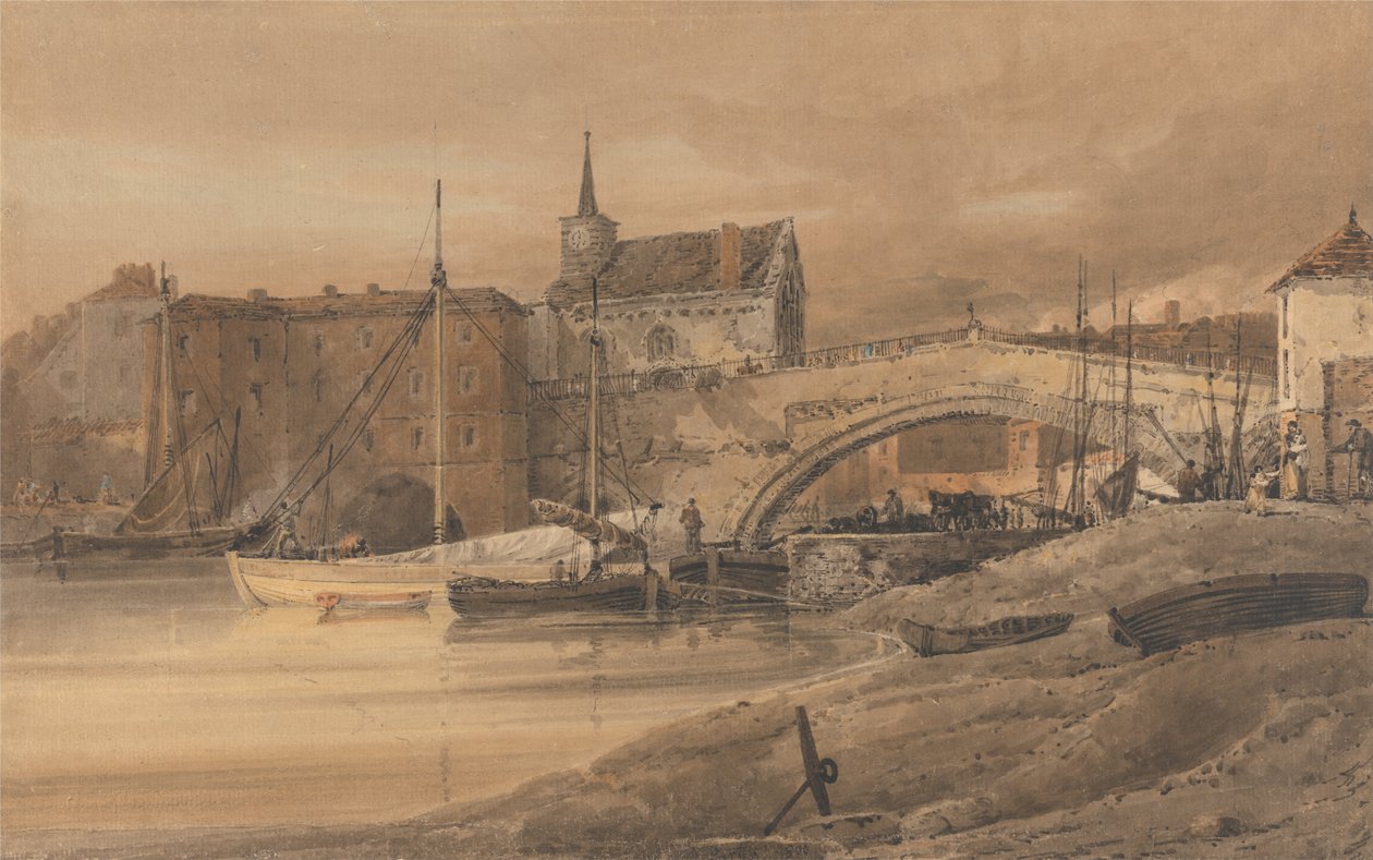 Ouse Bridge, York od Thomas Girtin
