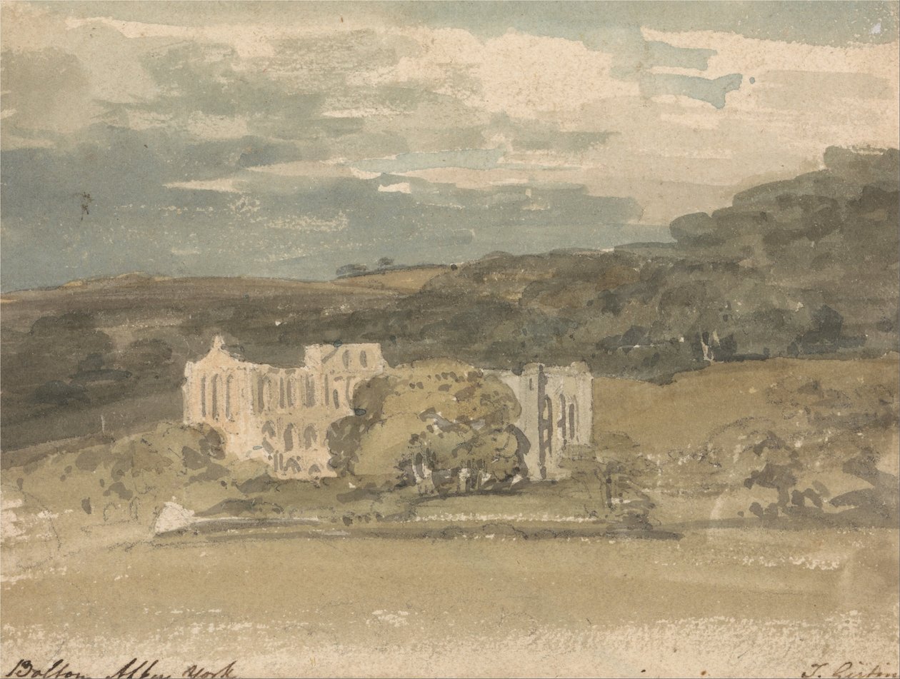 Opatství Rievaulx, Yorkshire od Thomas Girtin