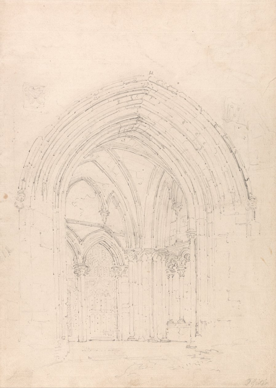 Katedrála St. Albans, Hertfordshire od Thomas Girtin
