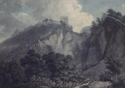 Peak Hole, Castleton, Derbyshire od Thomas Hearne