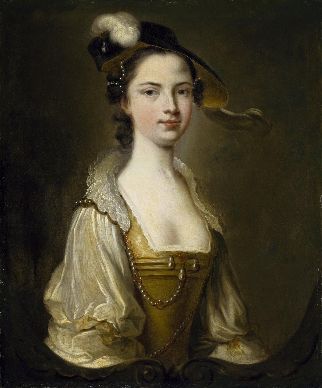 Portrét dámy od Thomas Hudson