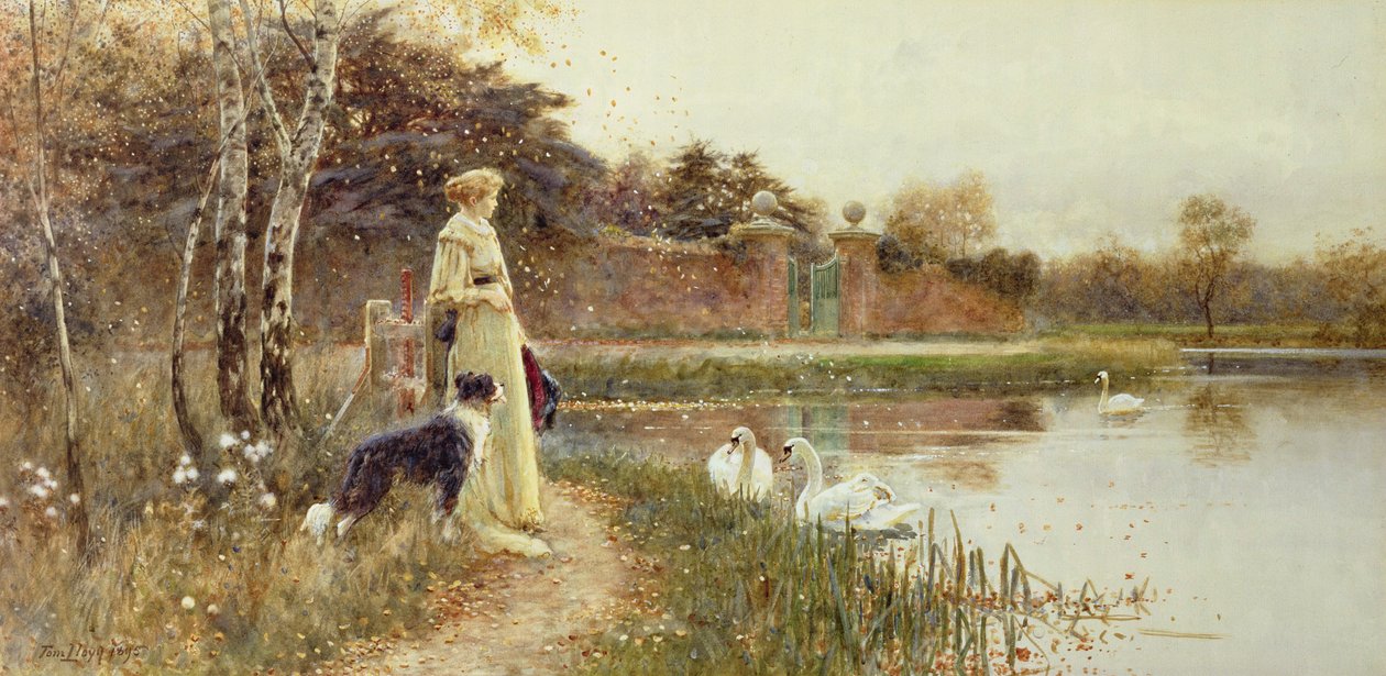 Podzimní listí, 1895 od Thomas James Lloyd
