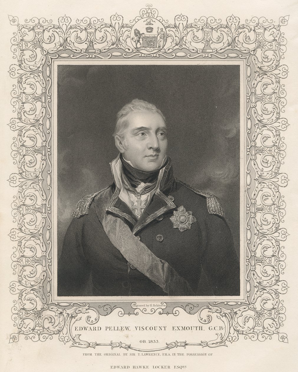Admirál Sir Edward Pellew, kolem roku 1810 od Thomas Lawrence