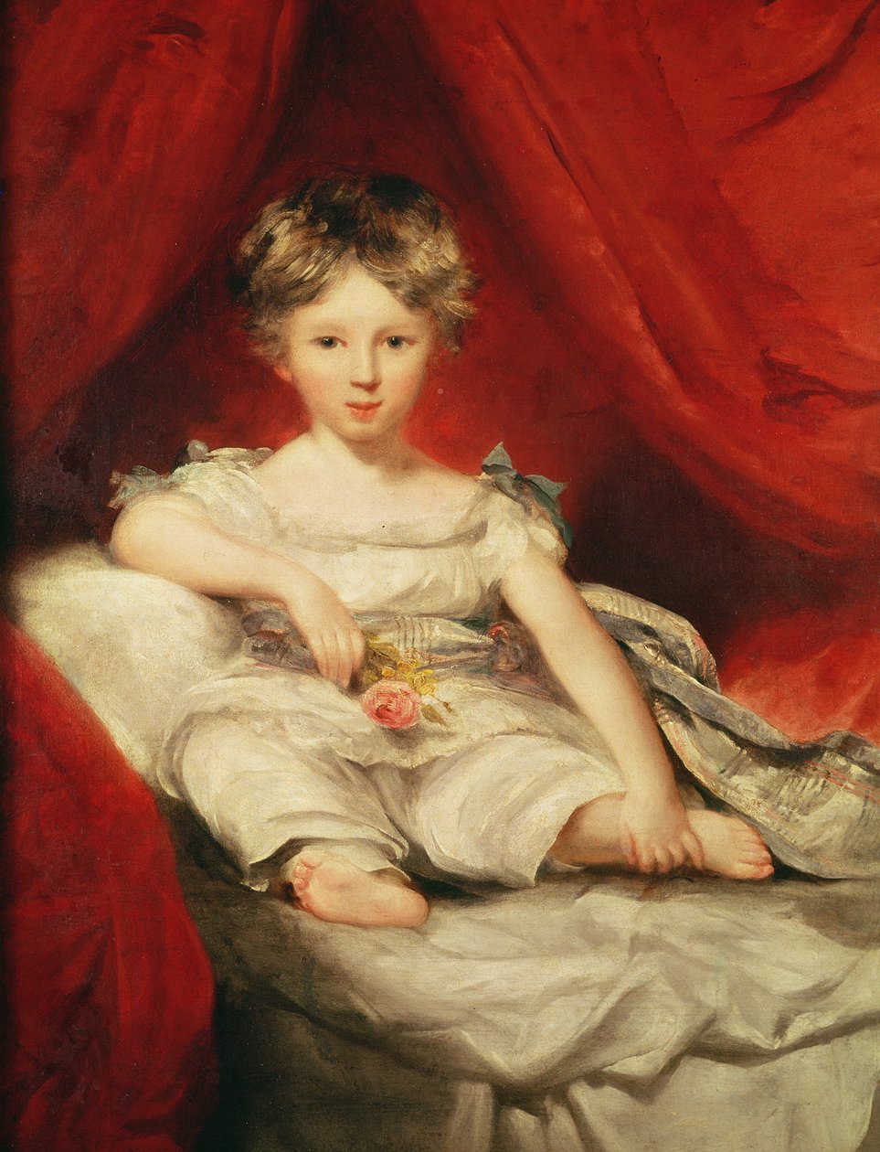 Holčička s růží, 1794 od Thomas Lawrence