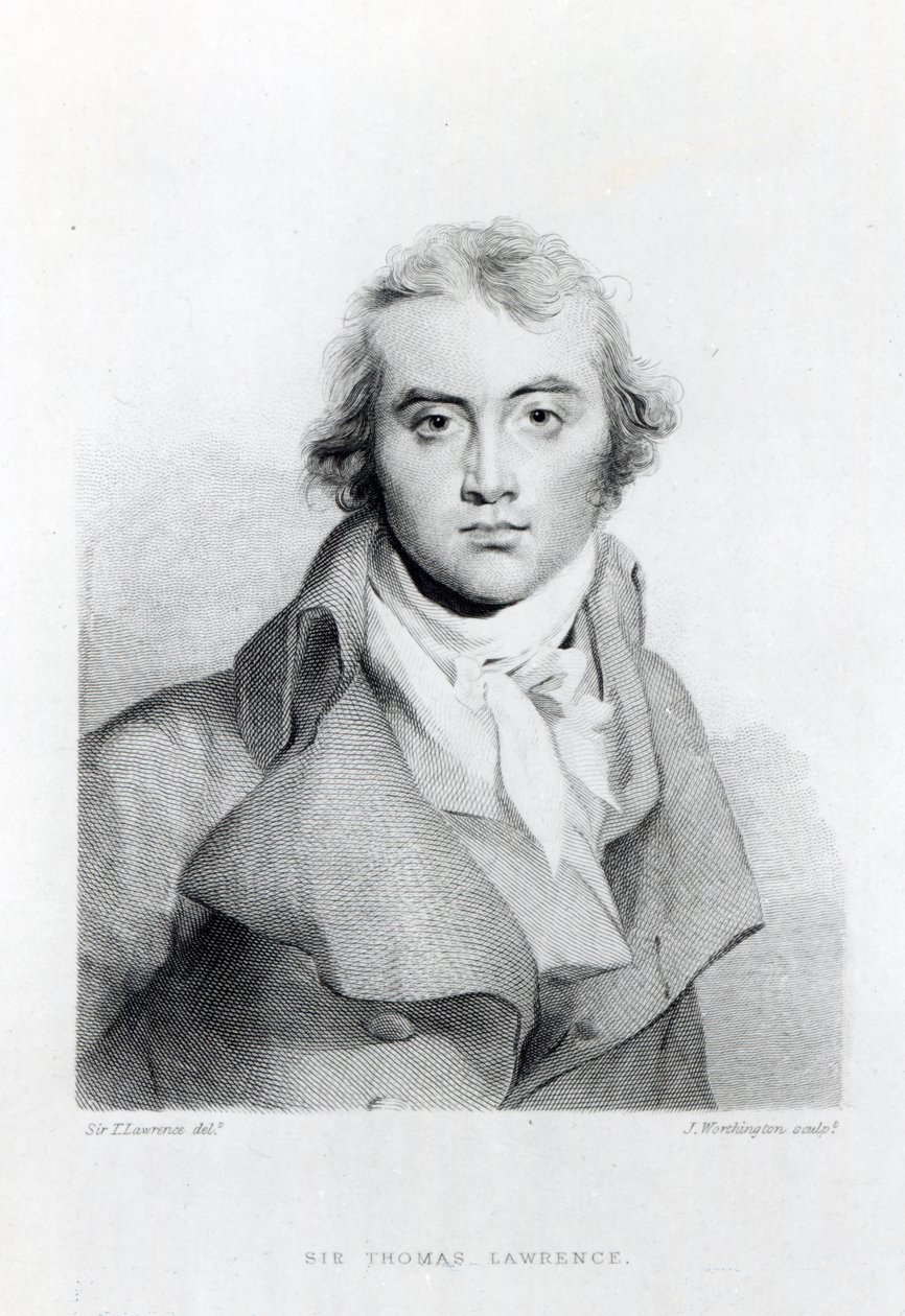 Autoportrét, vyryl J. Worthington od Thomas Lawrence