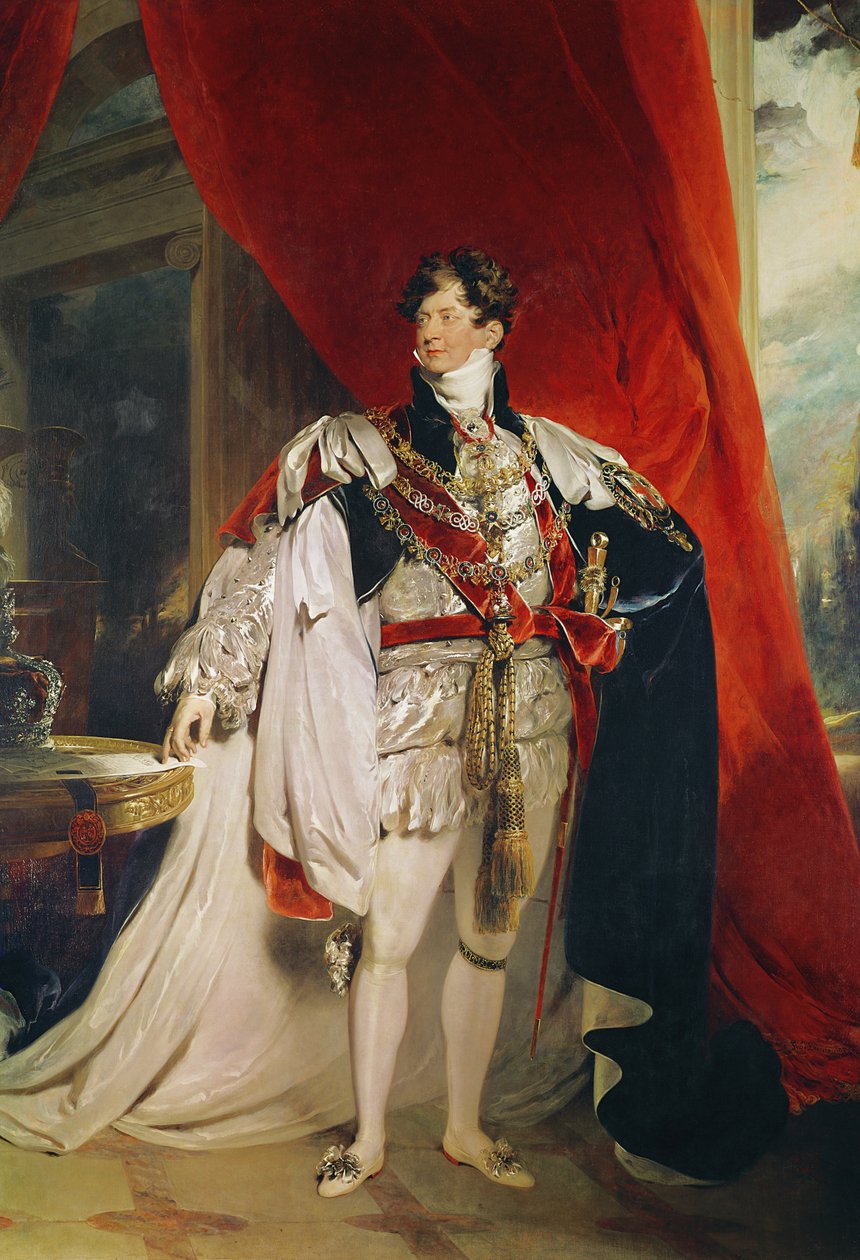 Princ Regent, později George IV (1762-1830) ve svých podvazkových róbách, 1816 (podrobnosti viz 151574 a 61203) od Thomas Lawrence