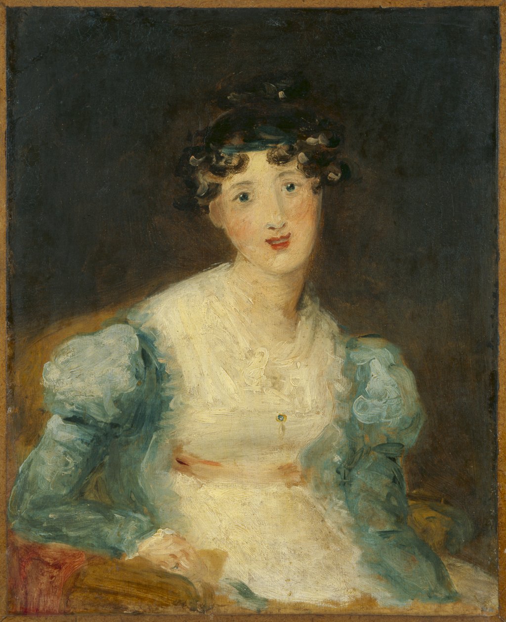 Mladá dáma sedí od Thomas Lawrence