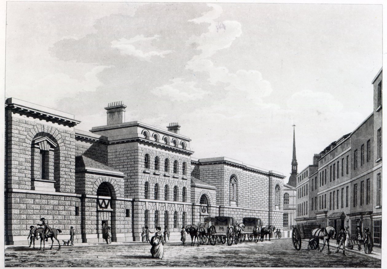 Vězení Newgate, 1799 od Thomas Malton Jnr.