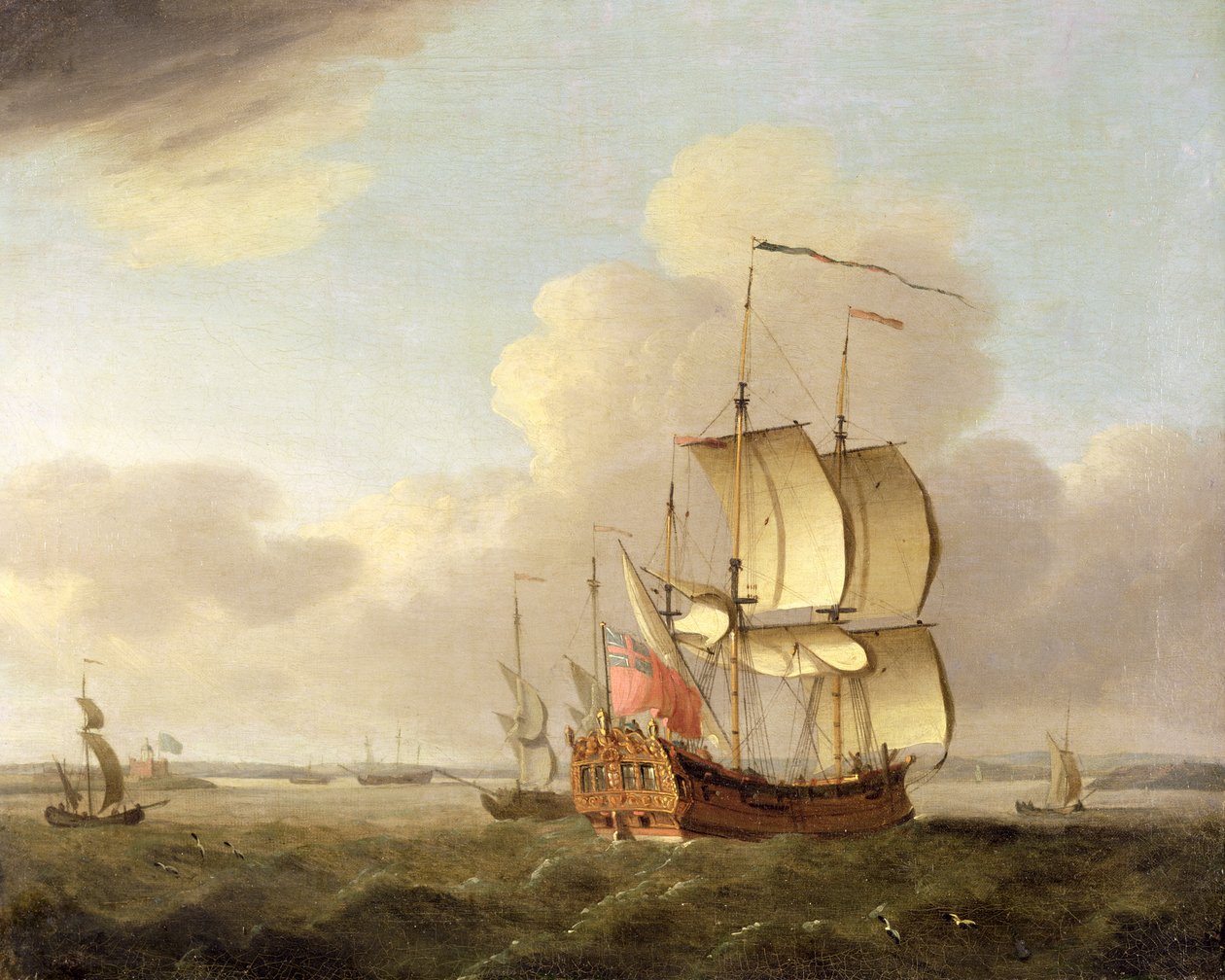 Přeprava v ústí řeky Temže, c.1761-66 od Thomas Mellish