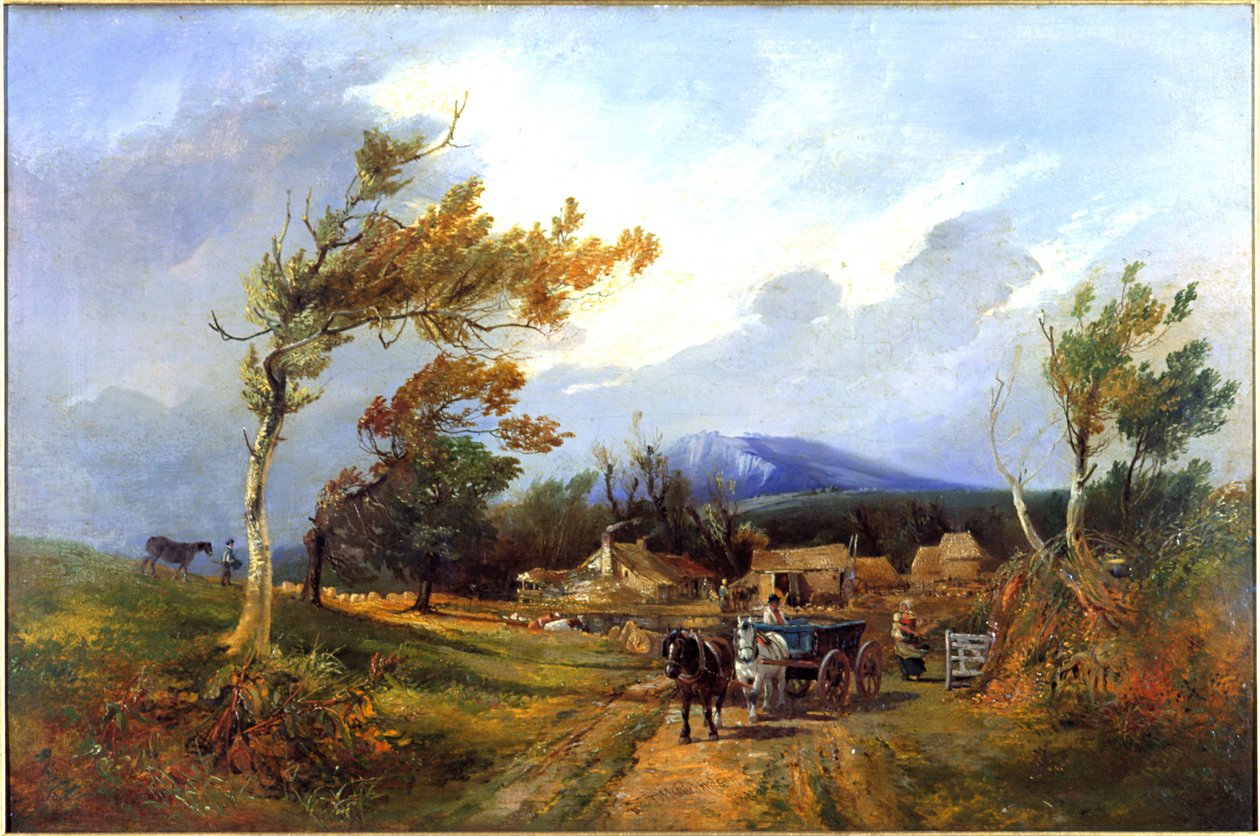 Teesdale (olej na panelu (dřevo)) od Thomas Miles Richardson