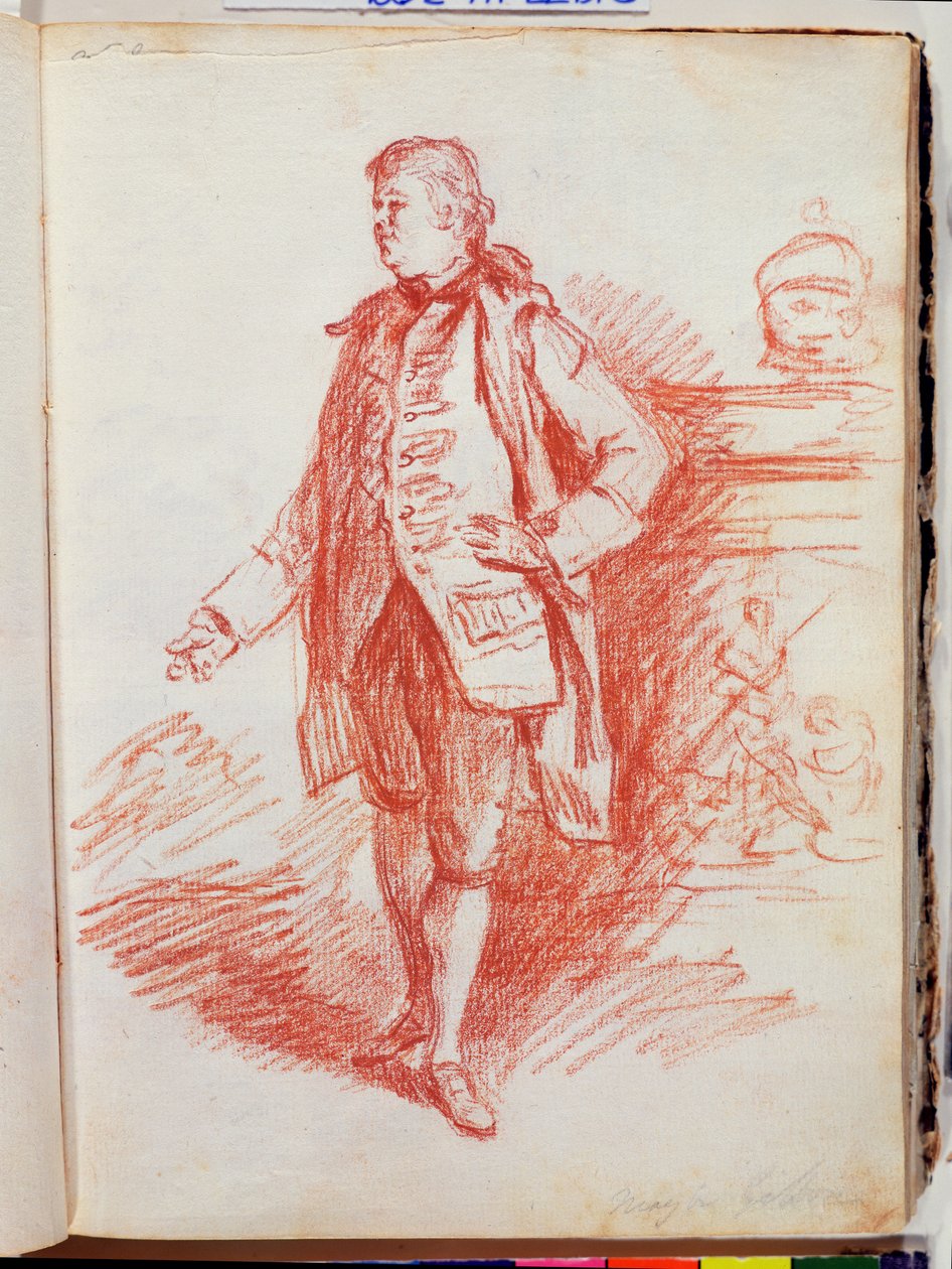 Portrét muže, zvaného Edward Gibbon (1737-94) z 
