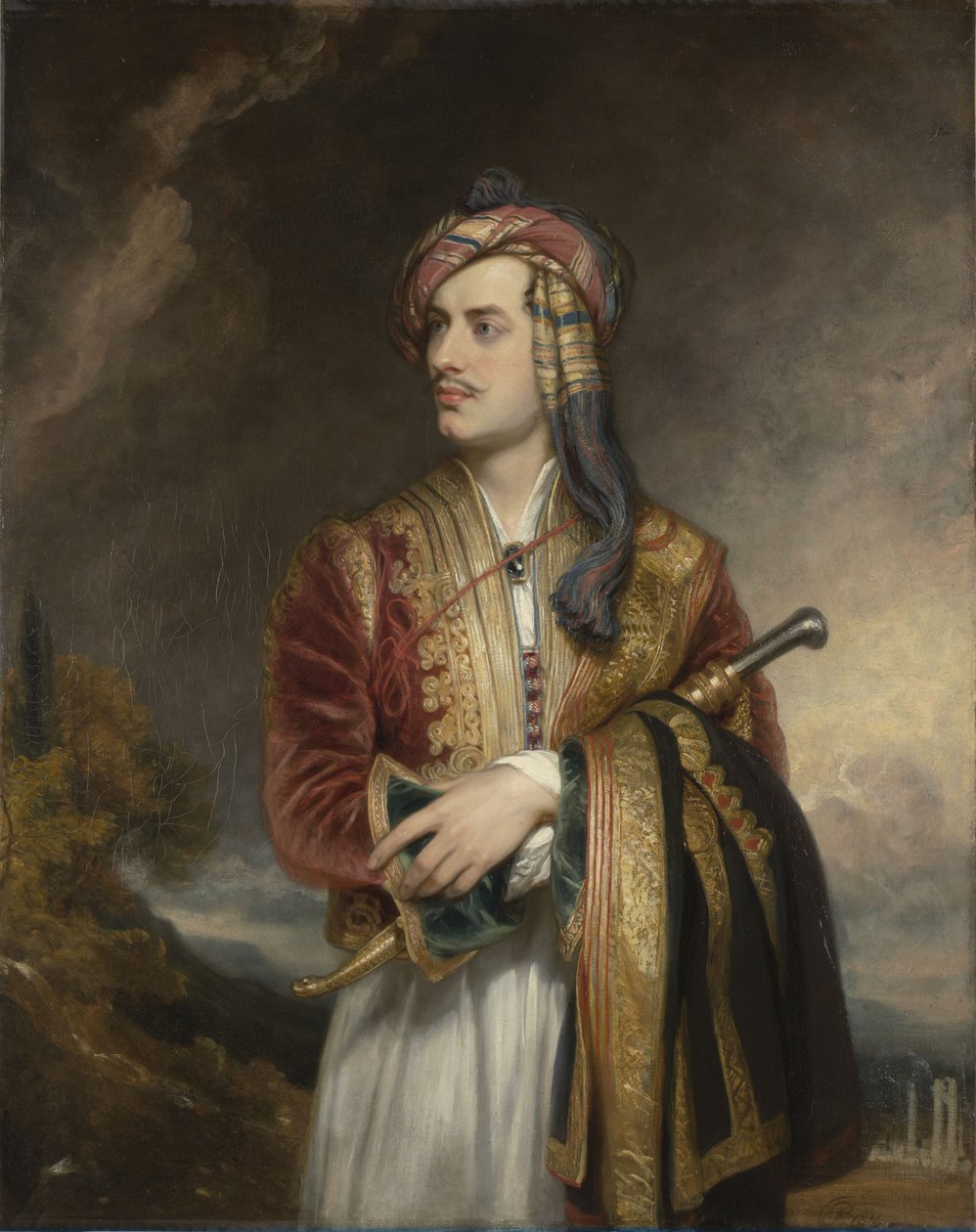 Portrét lorda Byrona v albánských šatech (1788-1824) od Thomas Phillips