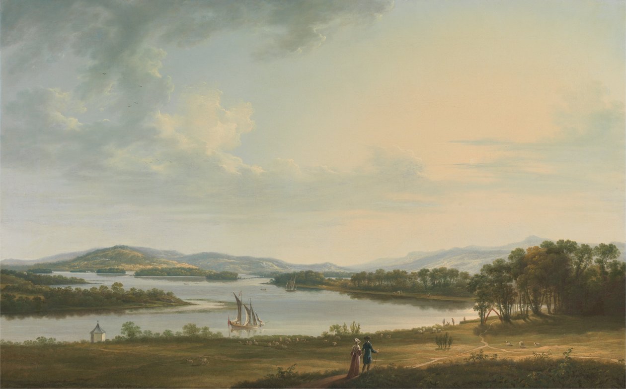 Zaklepejte Ninney a Lough Erne z Bellisle v hrabství Fermanagh v Irsku od Thomas Roberts