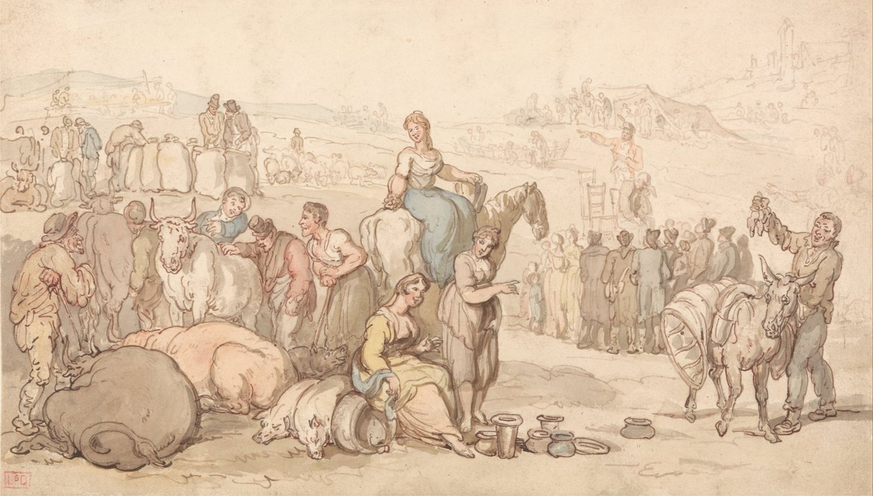 Veletrh v zemi od Thomas Rowlandson
