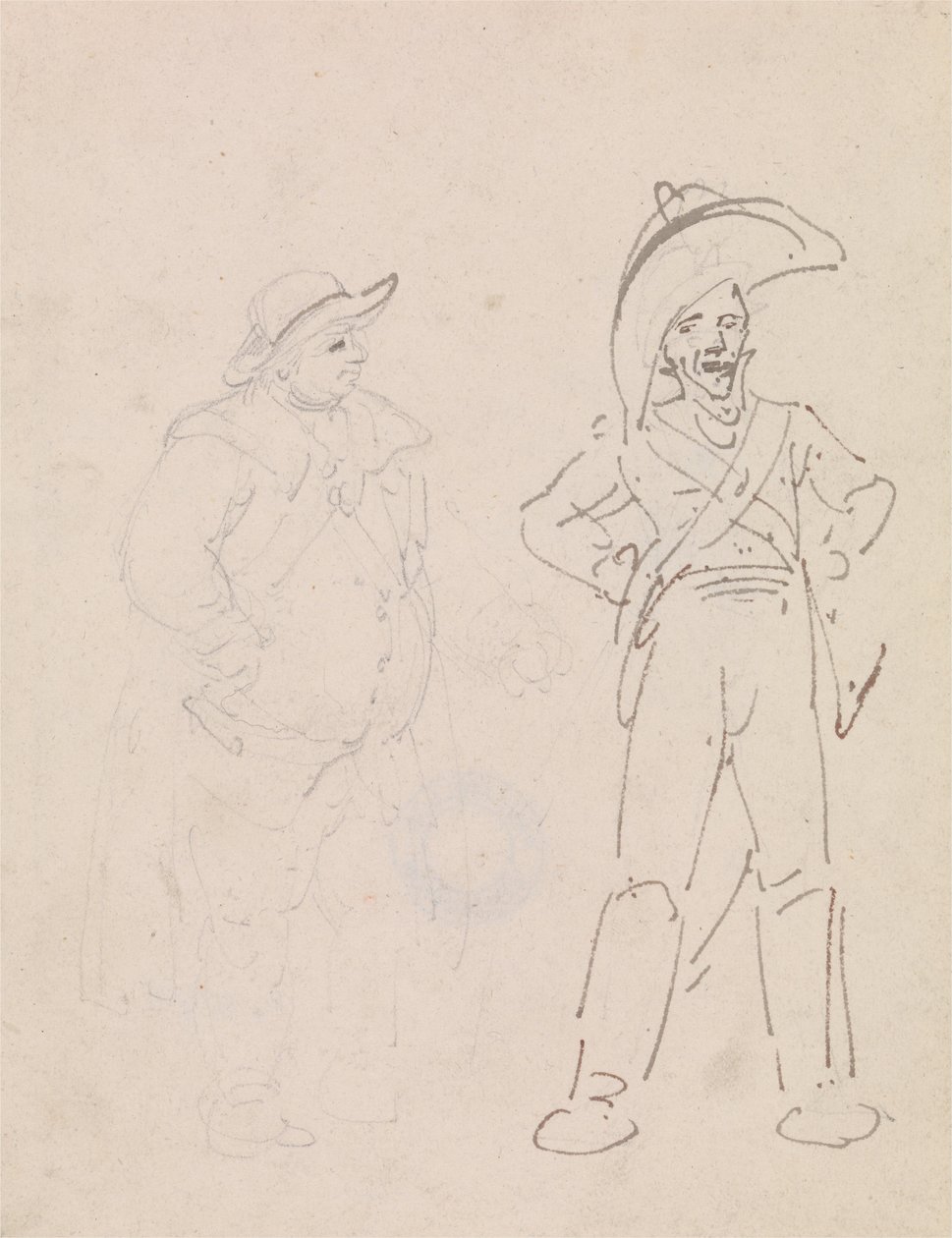 Četník a další muž od Thomas Rowlandson