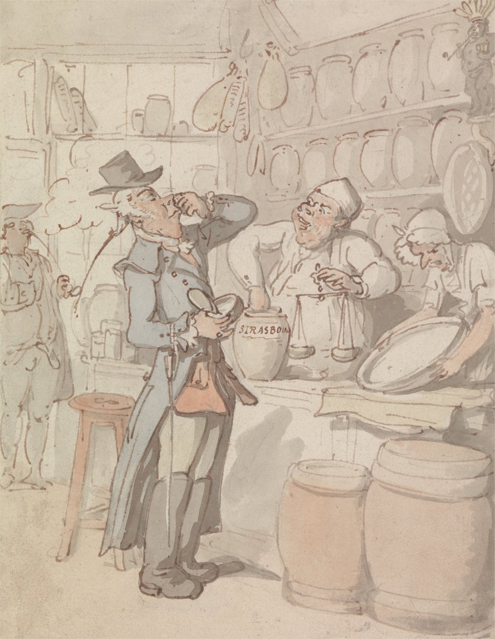 Muž kupující šňupací tabák od Thomas Rowlandson