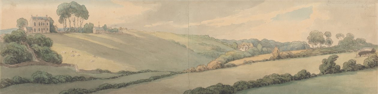 Admirálští křesťané a pan Lysons Cottages, Cowes od Thomas Rowlandson