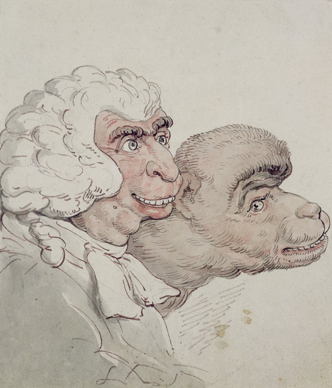 Karikatura soudce (wc) od Thomas Rowlandson