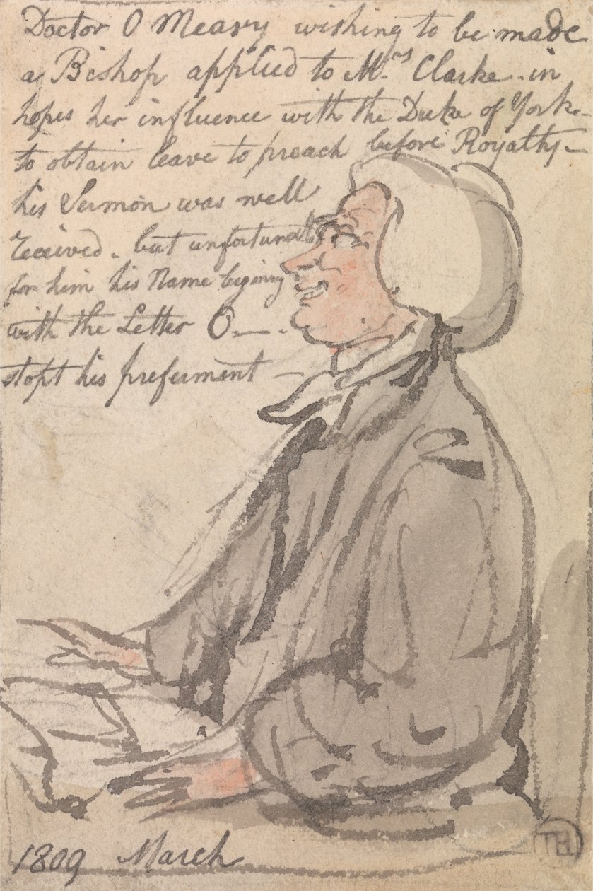 Dr. OMeara Kázání od Thomas Rowlandson