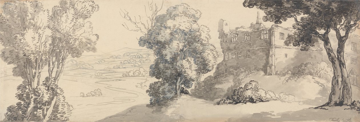 Hrad Dudley od Thomas Rowlandson