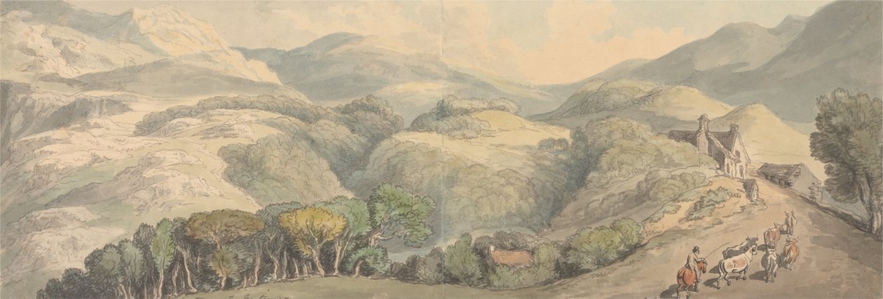 Vstup do Ffestiniog, Wales od Thomas Rowlandson