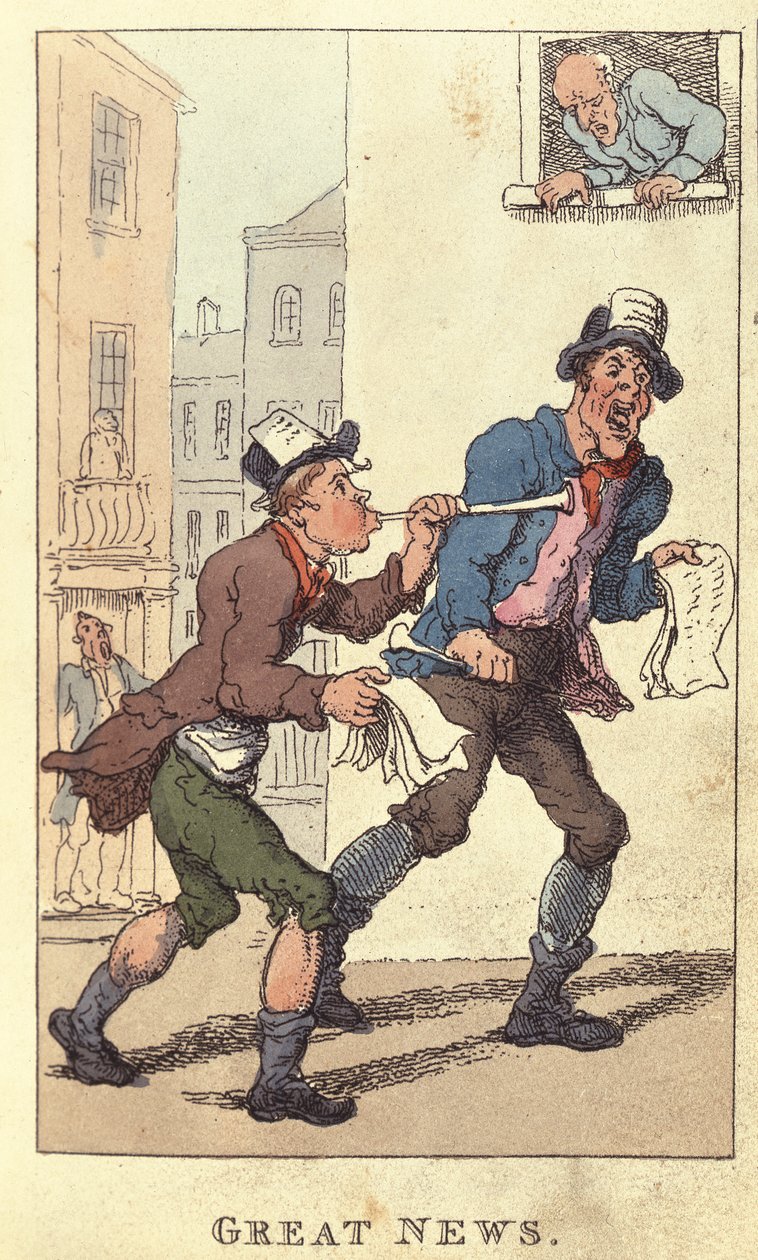 Velké zprávy, 1820 od Thomas Rowlandson
