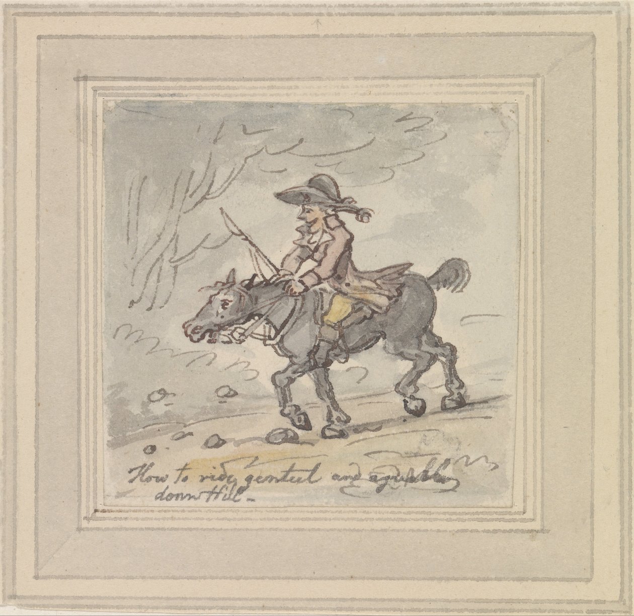 Jak jezdit v pohodě a souhlasně z kopce od Thomas Rowlandson