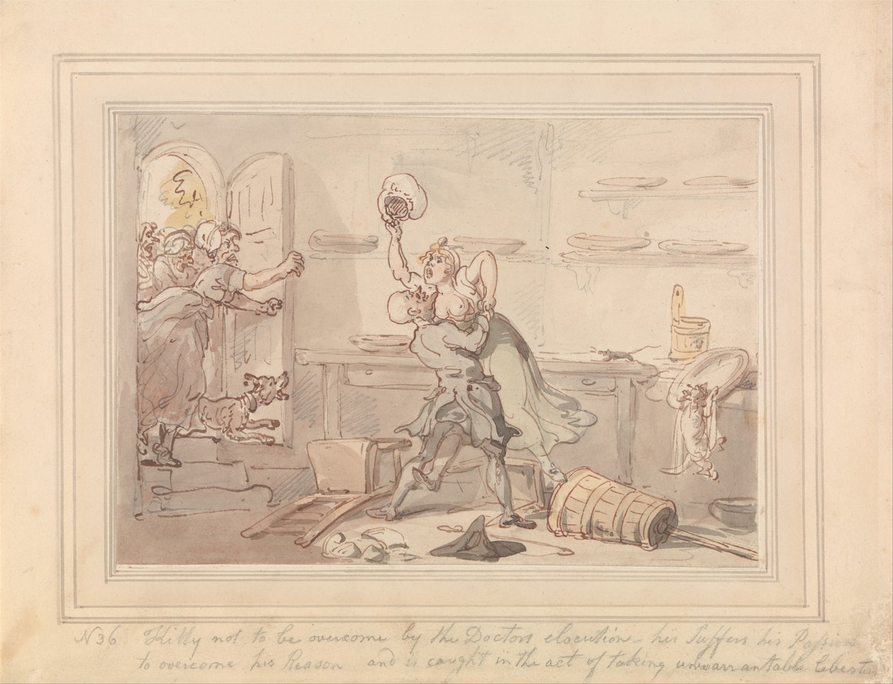 Kitty Overcome od Thomas Rowlandson