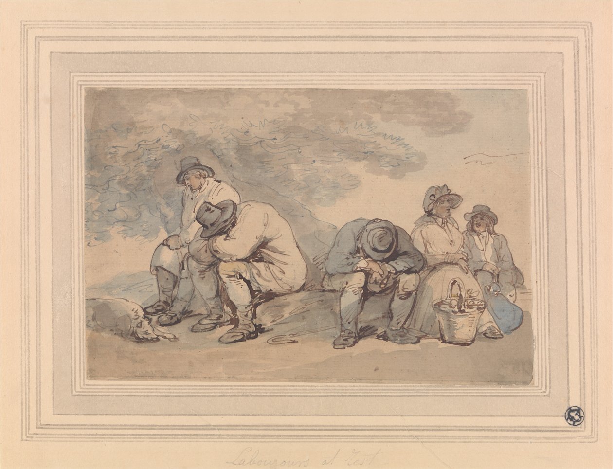 Dělníci v klidu od Thomas Rowlandson